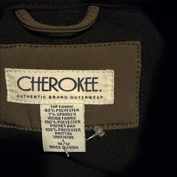 Cherokee Boys Dark Olive and Black Performance Jacket - Picture 2 of 3